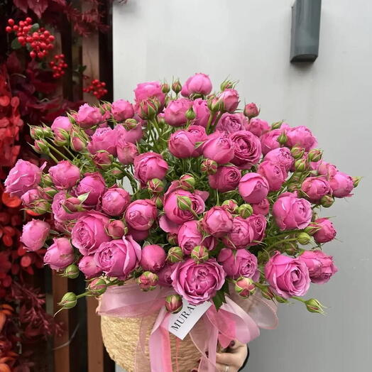 Корзина с цветами мисти бабллс ️️