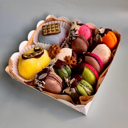 Набор зимний моти и макаронс