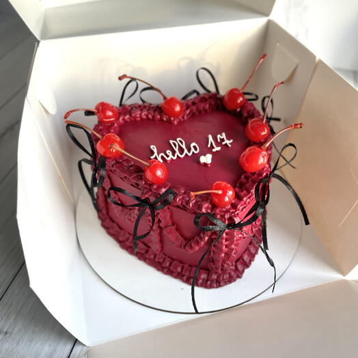 Торт с нежной вишней🍒