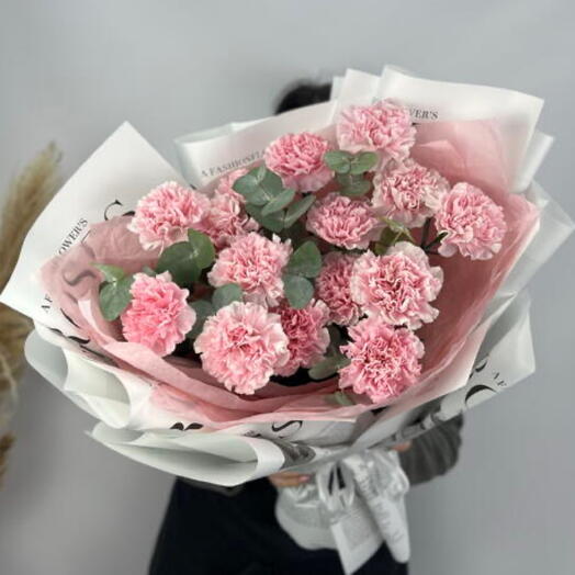 Стильный букет диантусов💕