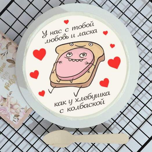 Бенто торт на день влюблённых смешной