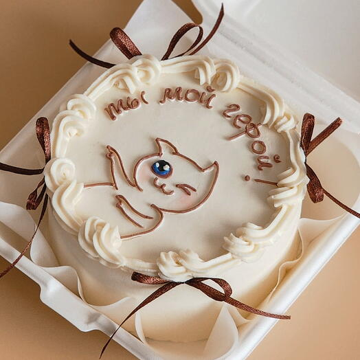 Бенто торт белый 23 февраля мальчику мужчине парню брату сыну крестному день защитника Отечества