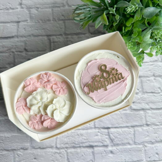 Трайфлы к 8 марта , торт в стакане , cake to go
