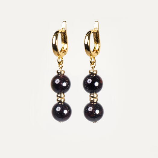 Серьги Мирт Гранат 14K (EAR1158)