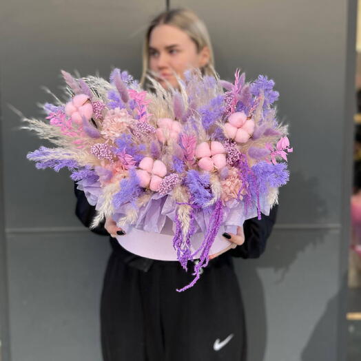 Композиция из сухоцветов 💜