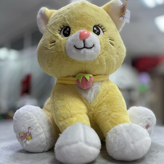 Мягкая игрушка желтая кошечка