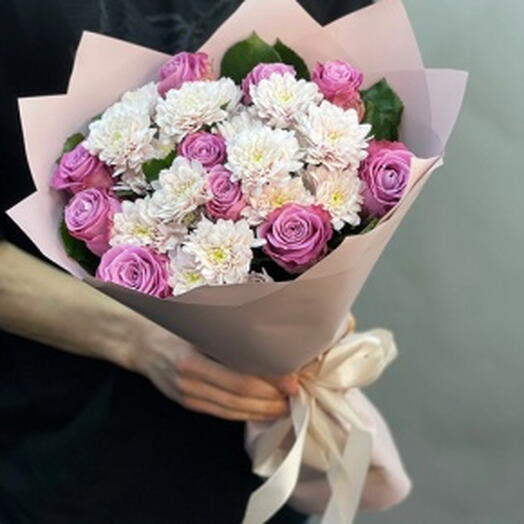 Букет в бело-сиреневых тонах💜💜💜