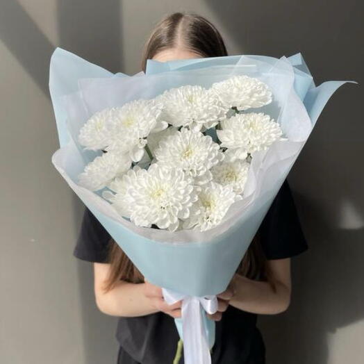 Букет комплимент из Кустовых Хризантем 💙
