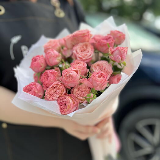 Букет кустовых пион. роз💕️