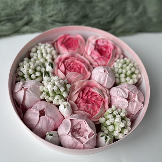Коробочка пионов
