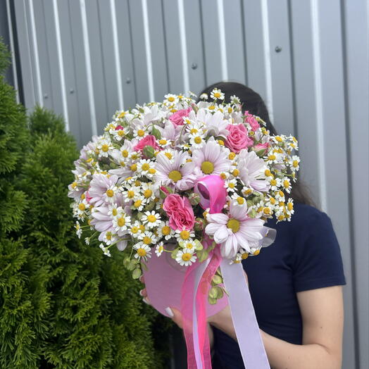 Коробка с ромашками 💐