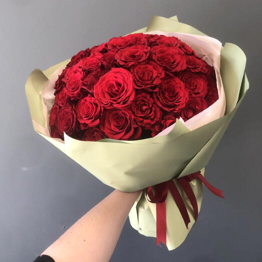 Красные розы 51 шт