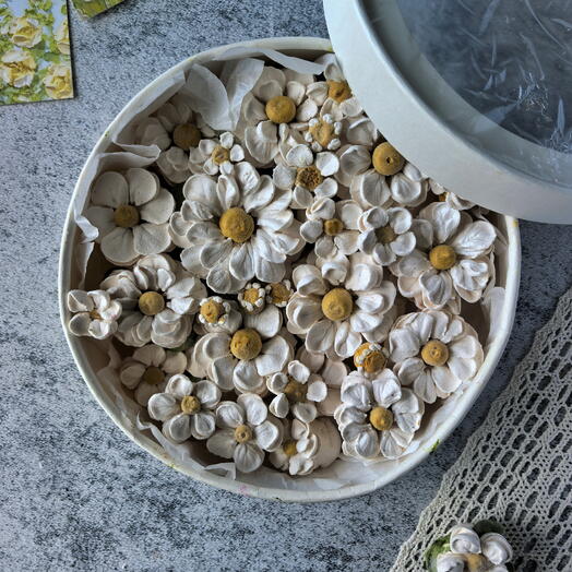 Ромашки из зефира (21 см)