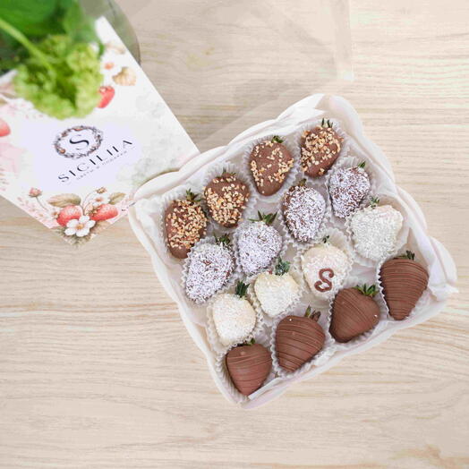 Клубника в шоколаде 16 шт