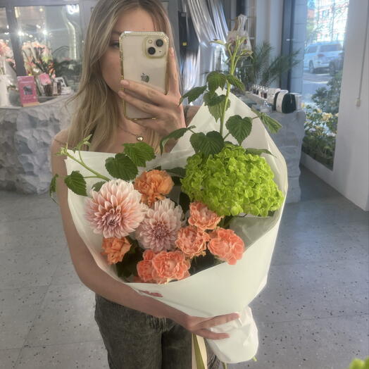 Букет летний с малиной