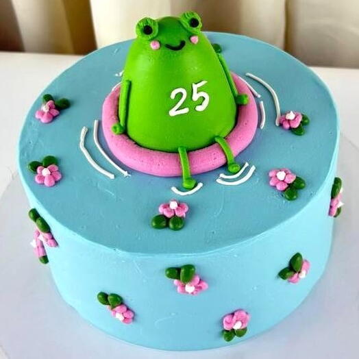 Торт девушке на день рождения, ‭«Лягушке 25»