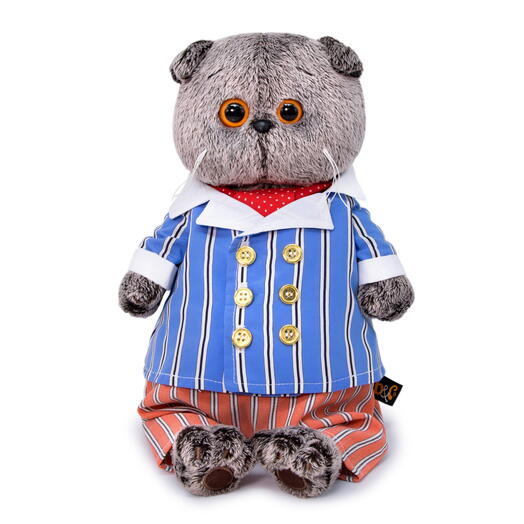 Ks30-155 Игрушка Кот Басик в полосатом костюме