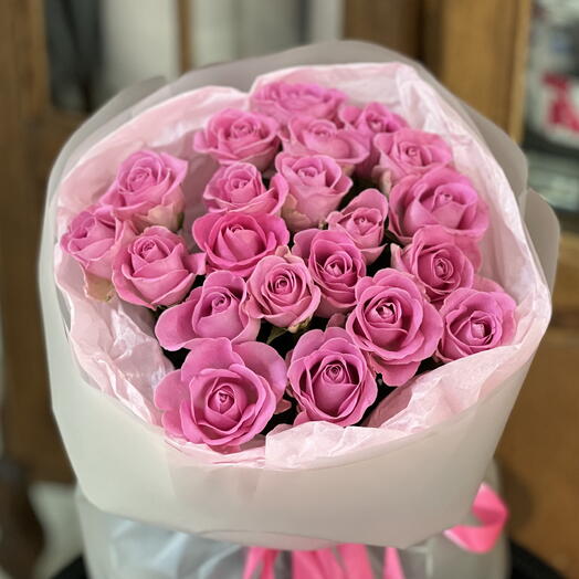 Букет дня💕 из розовой розы