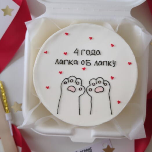 Бенто торт Лапки