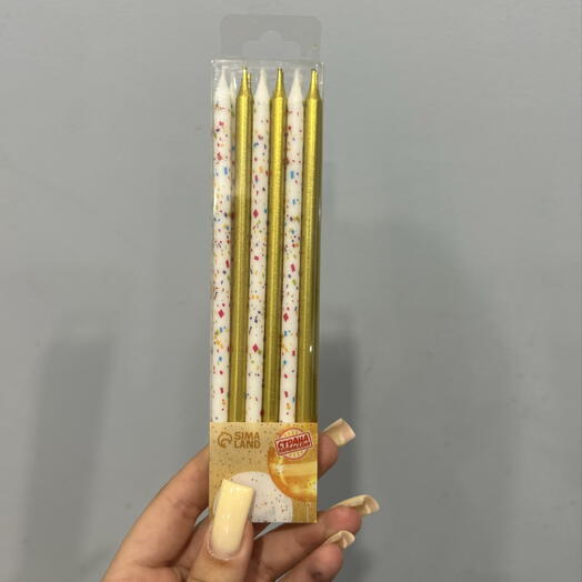 Набор свечей конфетти 12шт
