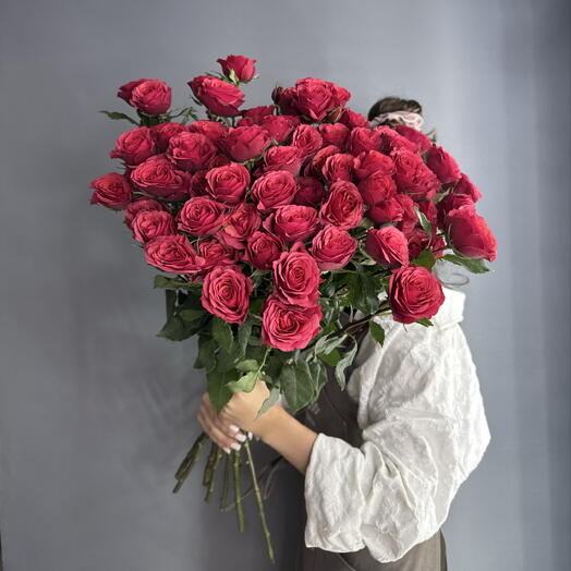Монобукет🌹 Пионовидная Кустовая Роза