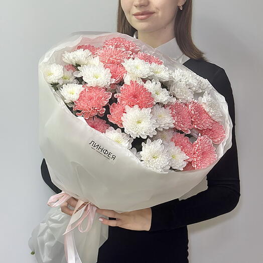 Букет из кустовых хризантем, 7шт