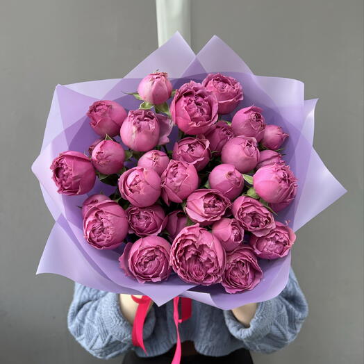 Пионовидные Розы Мисти Баблс 7 шт 💖