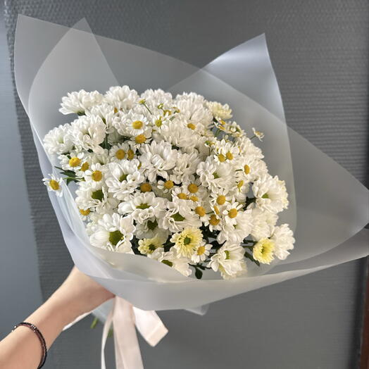 Букет из Сантини и ромашек