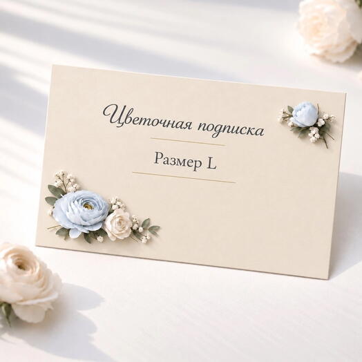 Подписка цветочная Л