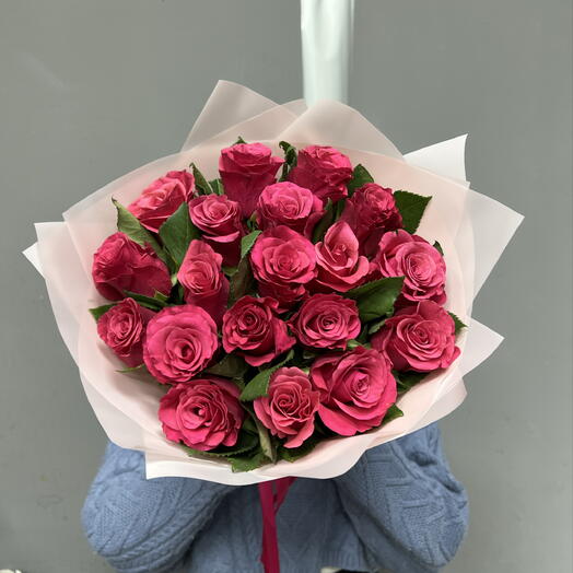 Малиновая Роза 19 шт 💖