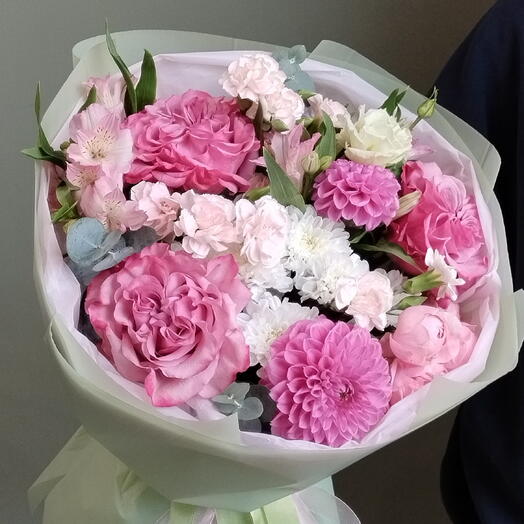 Букет с пионовидной розой 🌸