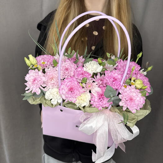 Фиолетовая Сумка из Хризантем 💜😍💐