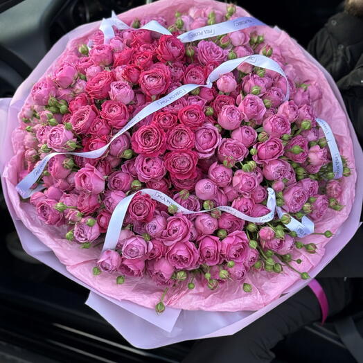 51 Кустовая Пионовидная Роза микс 💘 букет вау эффекта