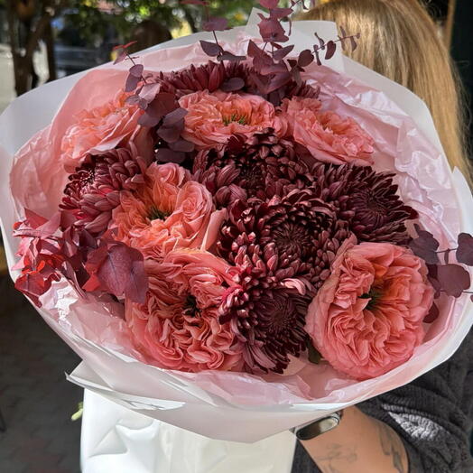Pink meets burgundy