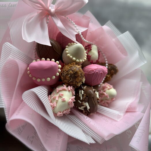 Букет из клубники в  шоколаде callebaut