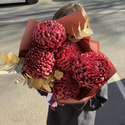 Букет «Осенние бигуди» от XOFLOWERS