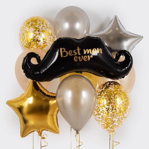 Набор шаров &quot;Best man!&quot;