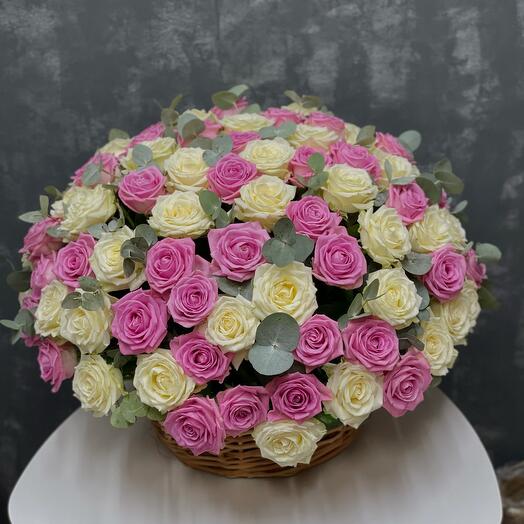 Basket with flowers