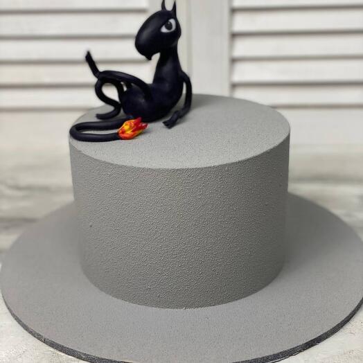 Birthday cake with a figurine