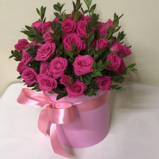 Caja de rosas de arbusto