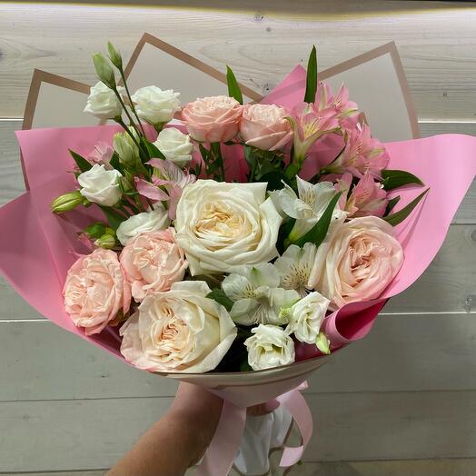 The bouquet is delicate