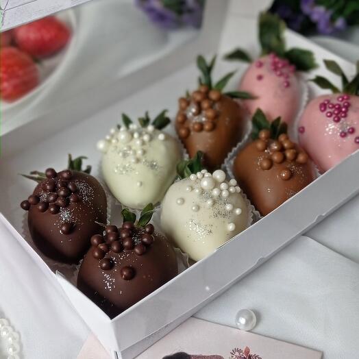 Fresas cubiertas de chocolate 8 bayas