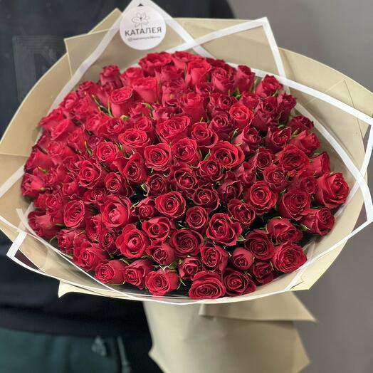 Ramo de 101 rosas rojas