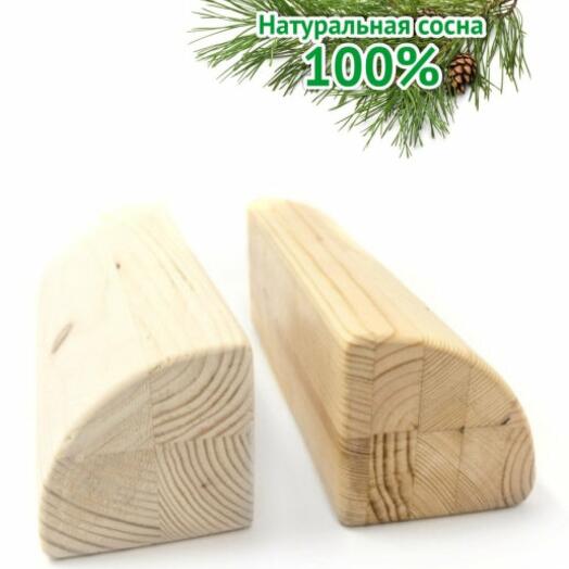 Ladrillo de yoga semi-redondo de madera lijada