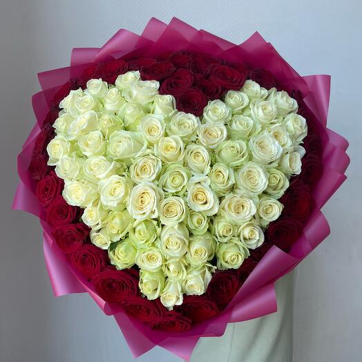 Сердце из роз️🌹