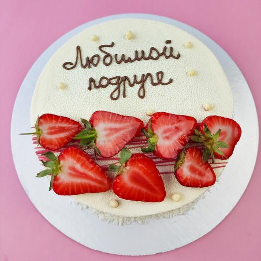 Vanilla Strawberry Mousse Cake
