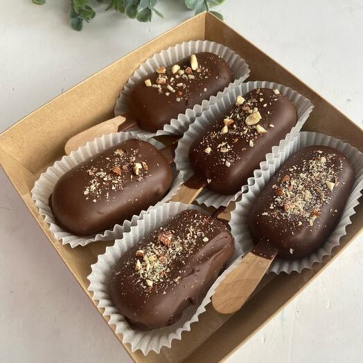 Пирожные эскимо в шоколаде набор 5 штук