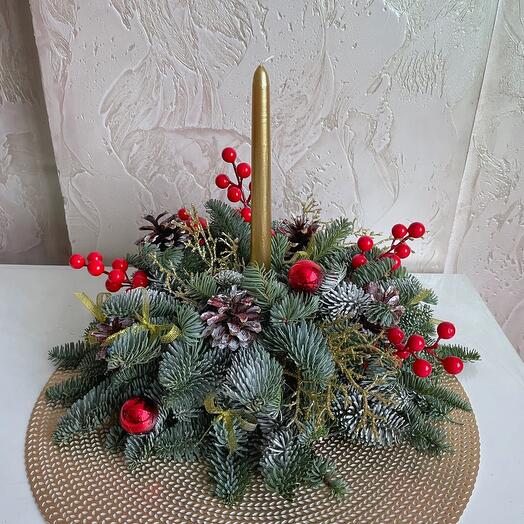 Настольная композиция на Новый год