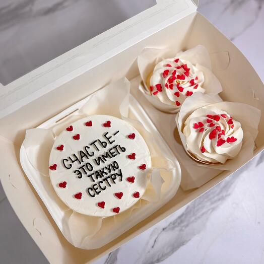 Торт+ капкейки Сестре