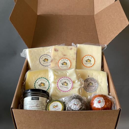Подарочный набор L «Супер Сырный» в подарок на день рождения маме, папе, подруге, коллеге, в благодарность врачу